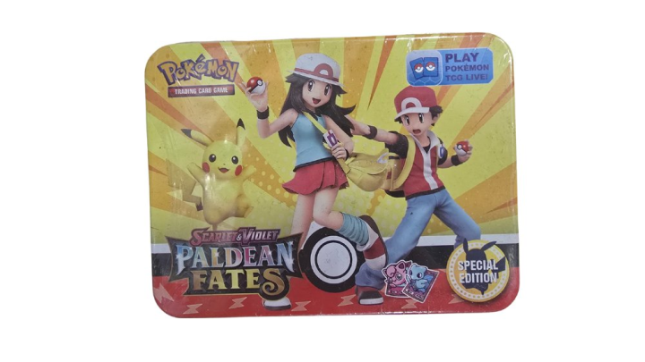 Pokémon Scarlet & Violet Paldean Fates Special Edition Tin – TCG Collectible
