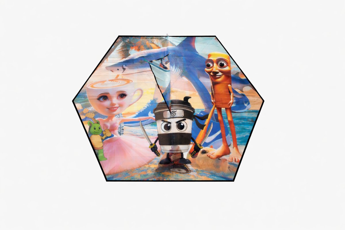 Kids Brainrot Characters Kite – Colorful & Viral Design