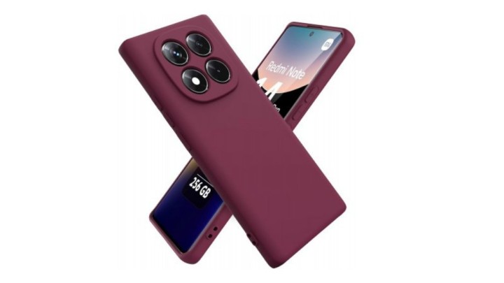Burgundy Silicone Case for redmi note 14 pro plus Slim & Protective