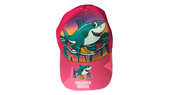 Kids Shark Cap – Tralala Pink Cartoon Hat