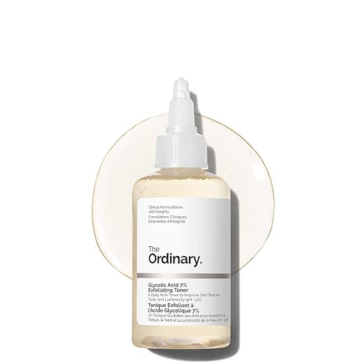 The Ordinary Glycolic Acid 7% Exfoliating Toner, Brightening and Smoothing Daily Toner for More Even-Looking Skin Tone