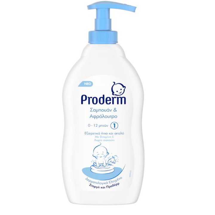 Proderm Shampoo & Shower Gel No 1 (0-12m), 400ml