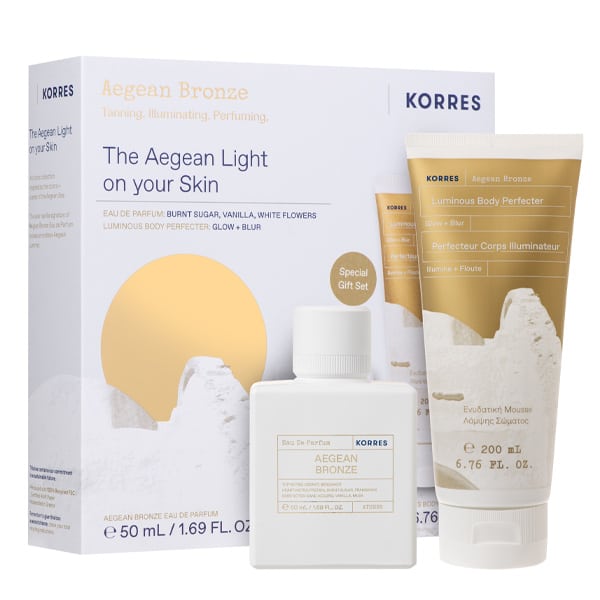 Korres Promo Aegean Bronze Eau De Parfum, 50ml & Luminous Body Perfecter, 200ml