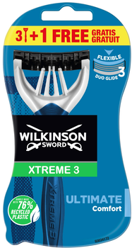 Wilkinson Xtreme3 Ultimate Plus Disposable Men's Shavers 4pcs
