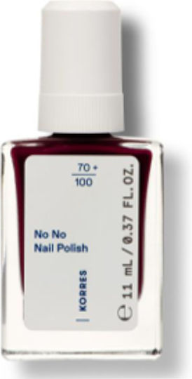 Korres No No Nail Polish 59 Burgundy Red, 11ml