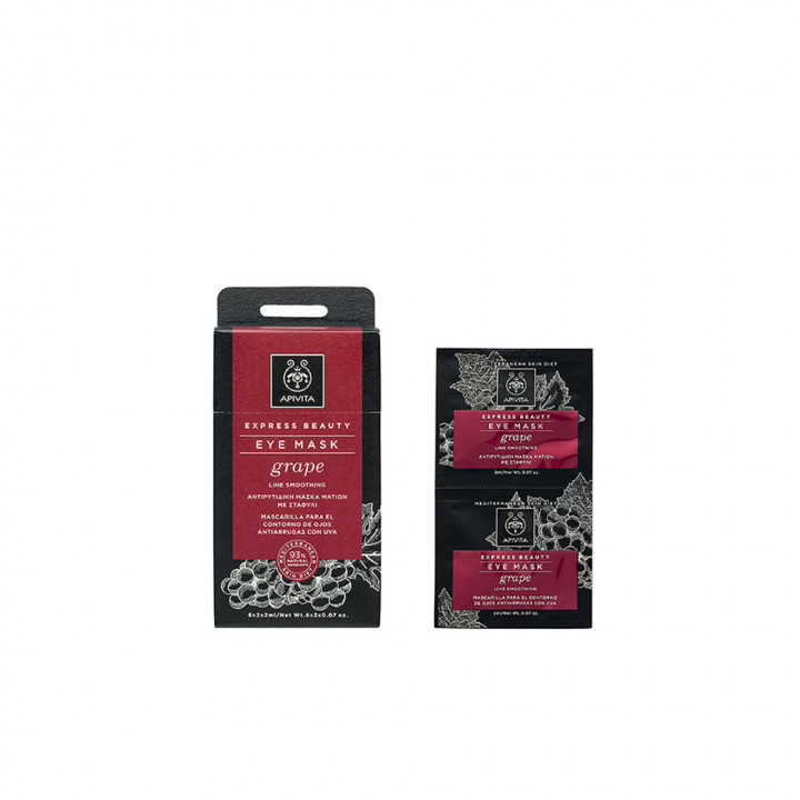 Apivita Express Beauty With Grape Eye Mask 2x2ml