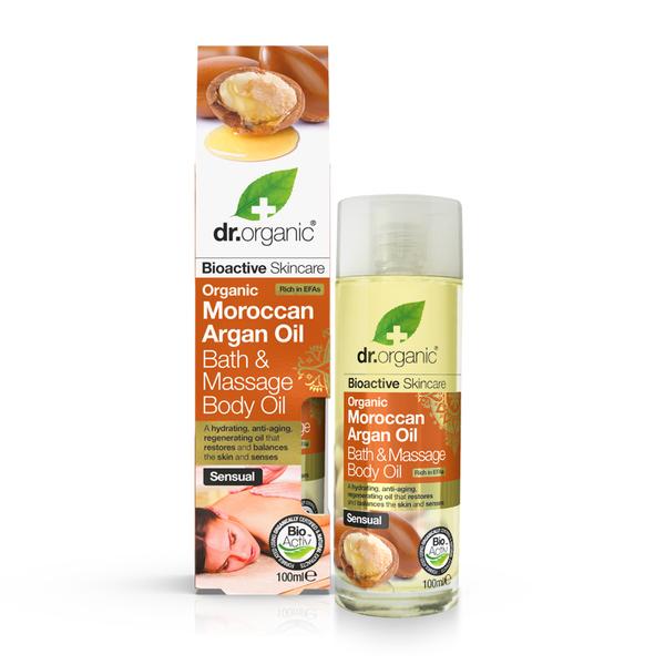 Dr Organic Moroccan Argan Oil Bath & Massage Oil 100ml