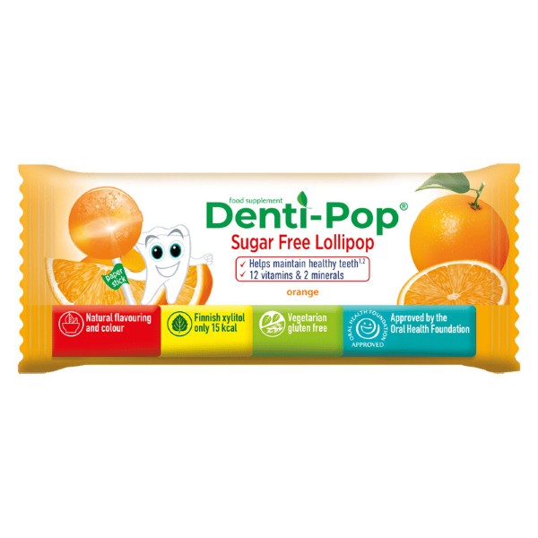 DENTI-POP S.FREE LOLLIPOP MULTIVIT ORANGE 40X