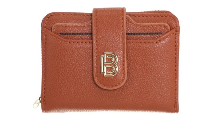 Women’s Compact Faux Leather Wallet Brown