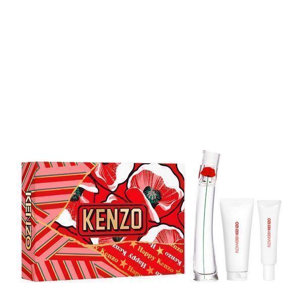 Kenzo Flower By Kenzo Xmas Set Eau De Parfum 50ml & Body Lotion 75ml & Hand Cream 20ml