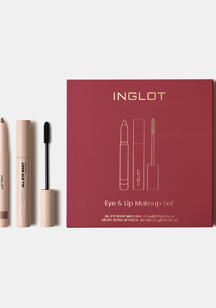 INGLOT EYE & LIP MAKEUP SET Eye Pencil + Mascara
