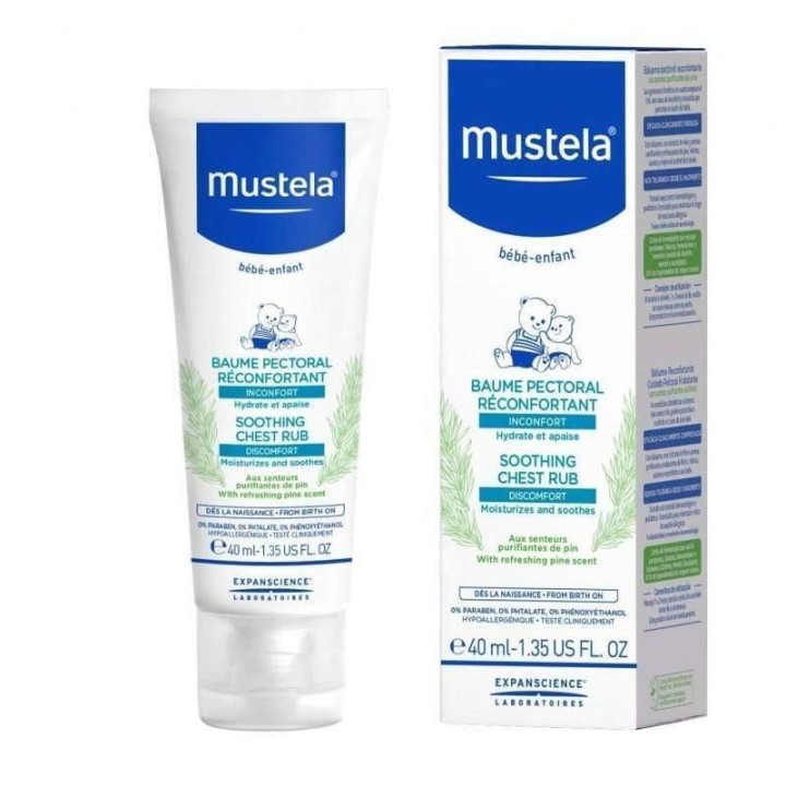 MUSTELA SOOTHING CHEST RUB BALM 40ML