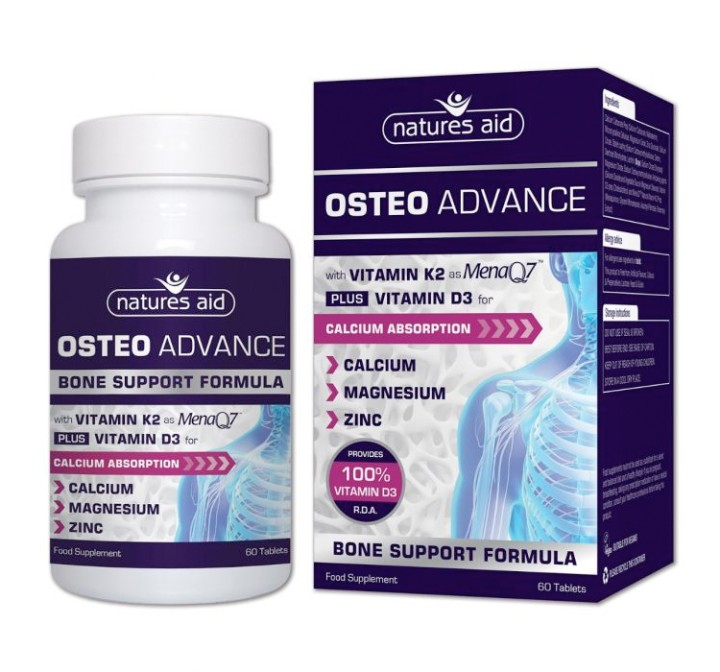N. AID OSTEO ADVANCE BONE SUPPORT FORMULA 60TABS