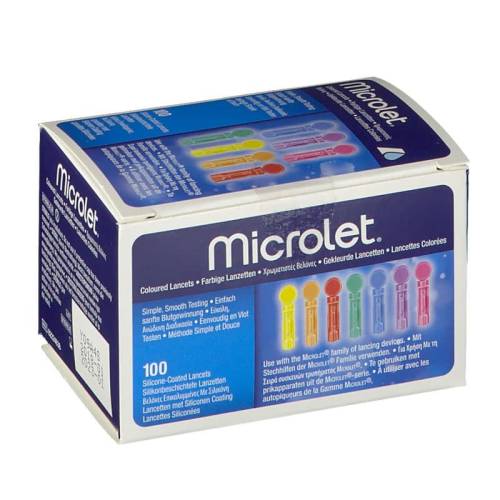 MICROLET COLORED LANCET 100