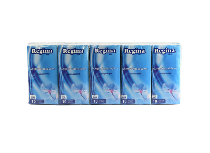 REGINA POCKET TISSUES 3PLY 1X10
