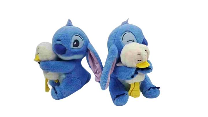 Disney Stitch Plush Hugging Duck – Cute Soft Toy for Kids 45cm
