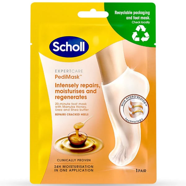 SCHOLL'S 2046 EXPERT CARE FOOT MASK MANUKA HONEY