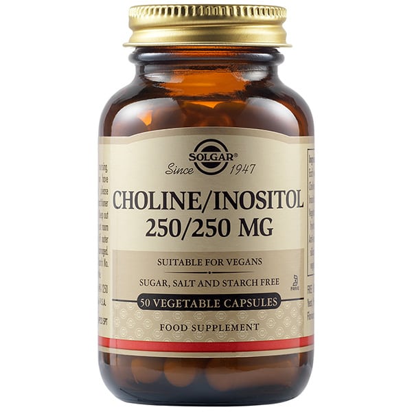 SOLGAR CHOLINE/INOSITOL 250/250MG 50CAPS