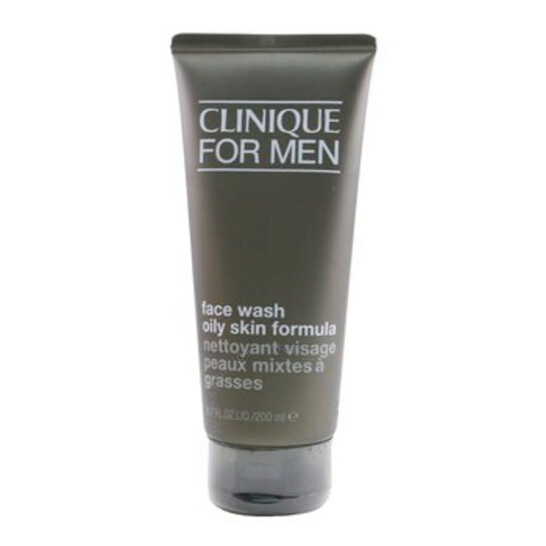 Clinique For Men Oil Control Face Wash Cleanser | Removes Excess Shine + Preps for Shaving | For Normal to Oily Skin Types, 200ML