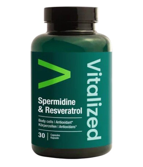 VITALIZED  Spermidine & Resveratrol body cells antioxidant, 30 capsules