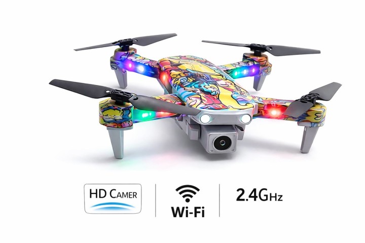 HD Camera Wi-Fi Drone – RGB Graffiti Design | 2.4GHz