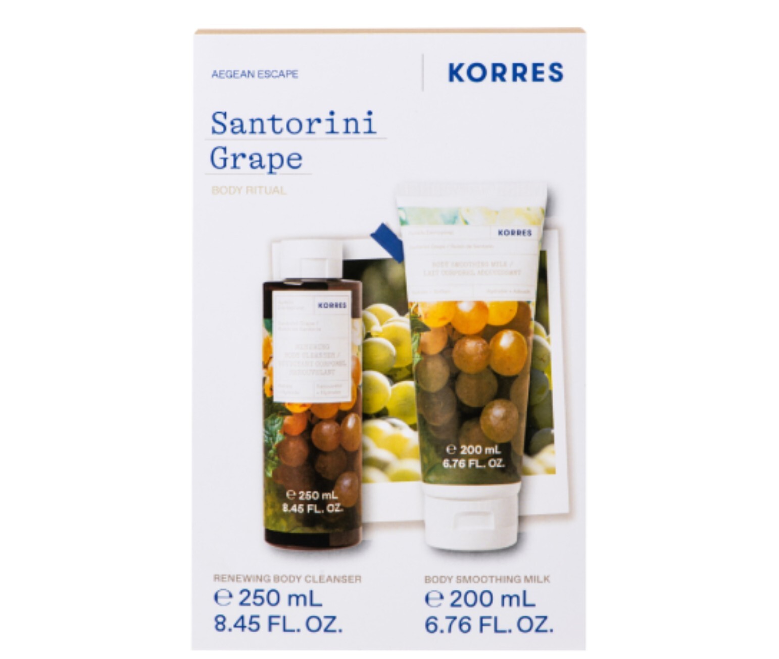 Korres Promo Santorini Vine Shower Gel 250ml & Moisturizing Body Lotion 200ml