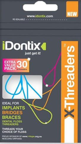 PIKSTERS X-THREADERS IMPLANTS/BRIDGES/BRACES FLOSS
