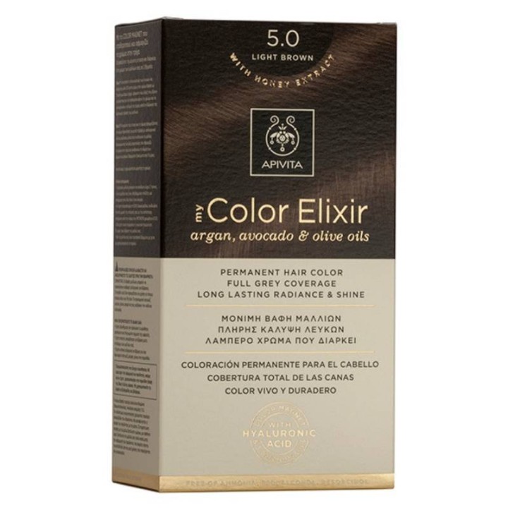 Apivita My Color Elixir Hair Dye Color 5.0 Light Brown