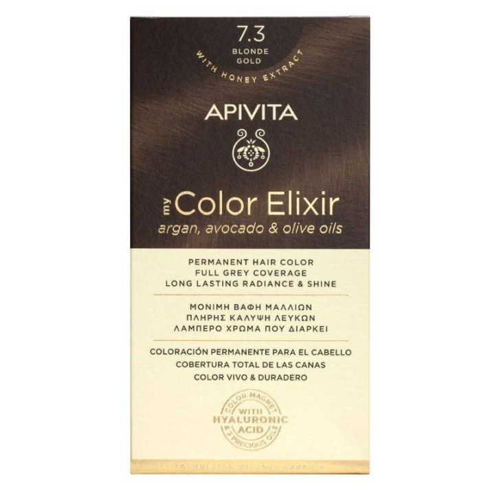 Apivita My Color Elixir  Hair Dye Color 7.3 Blonde Gold