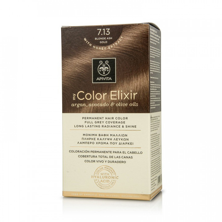 Apivita Hair Dye My Color Elixir 7.13 Blonde Ash Gold