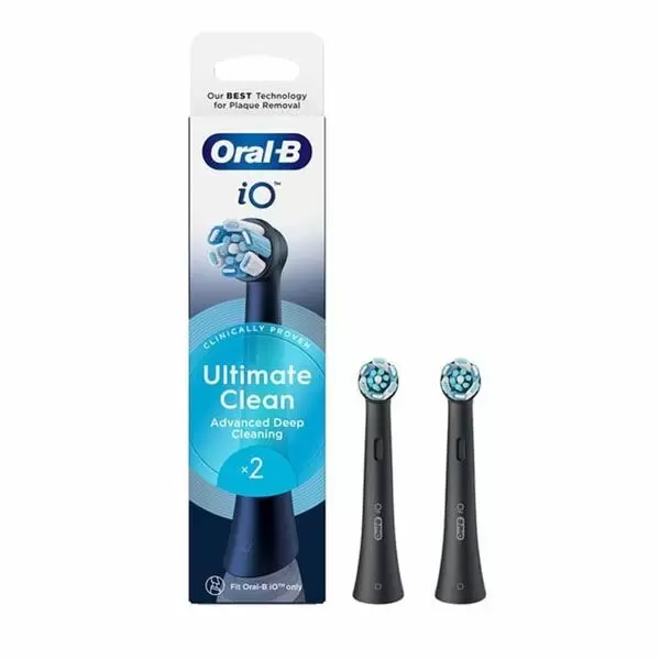 Oral-B Replacement Heads iO Ultimate Clean Black 2pcs