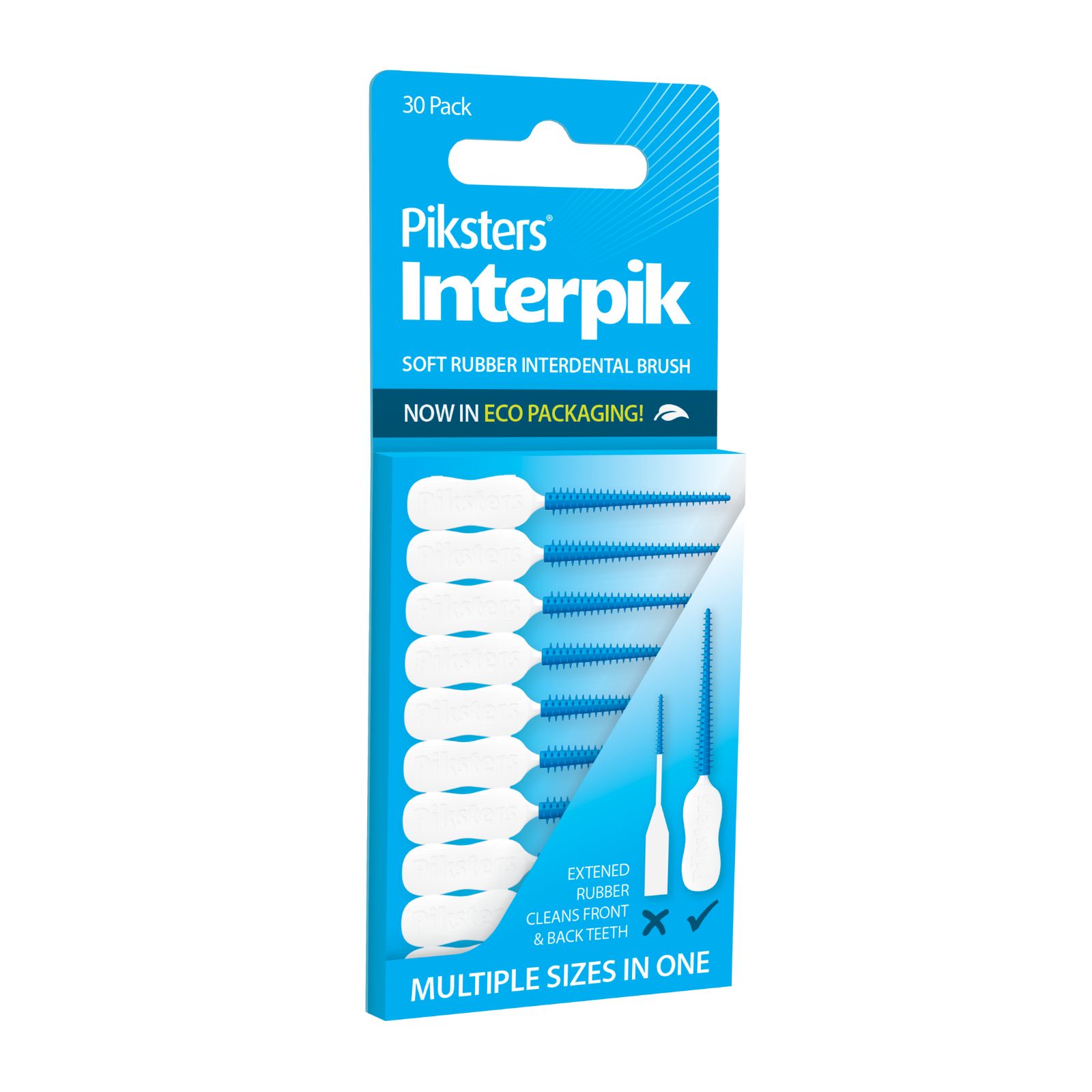 PIKSTERS INTERPIK SOFT RUBBER BRUSH 30 PACK