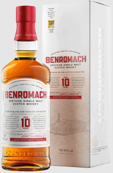 BENROMACH SINGLE MALT 10 YEARS 70CL