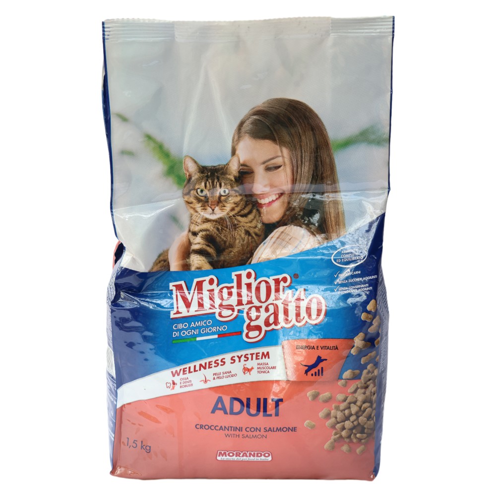 MIGLIOR GATTO Dry Cat Food Salmon 1.5KG