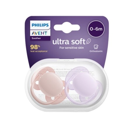 Philips Avent Scf091 31 Ultra Soft 0 6M Girl 2Pcs