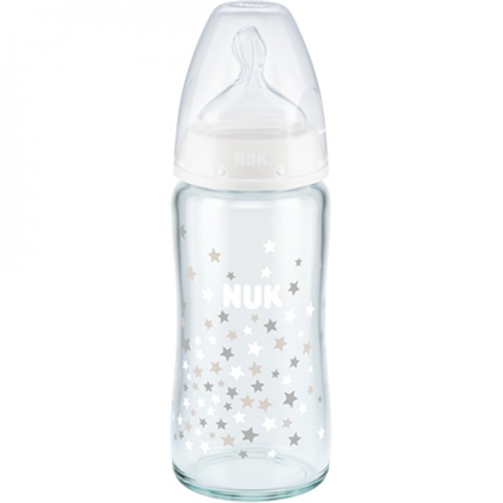 Nuk Glass Baby Bottle 240Ml