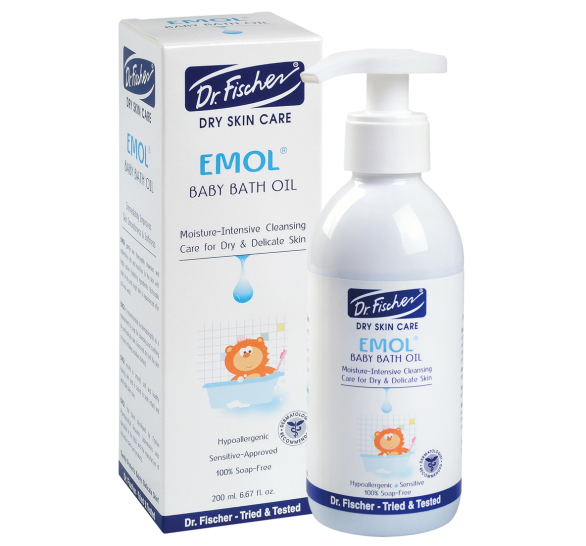 Dr. Fischer Kosher Emol Baby Bath Oil - 200Ml