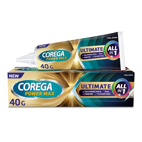 Corega Power Max Ultimate All In 1 Denture Fixing Cream 40 Gr