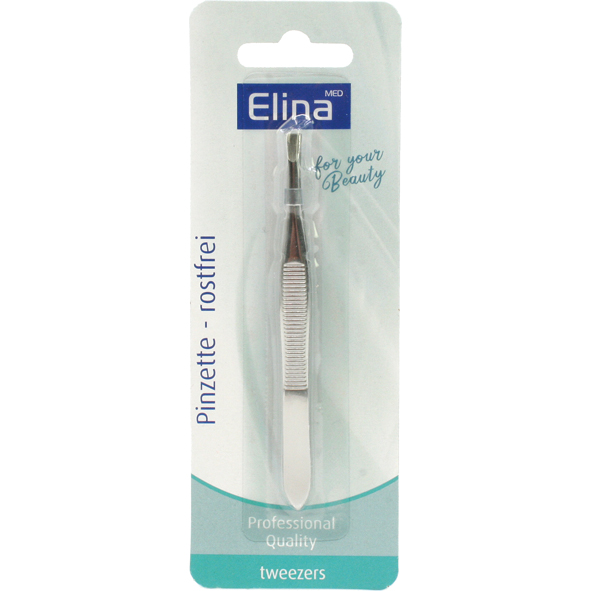 Elina Med Stainless Steel Eyebrow Tweezers 8.5Cm