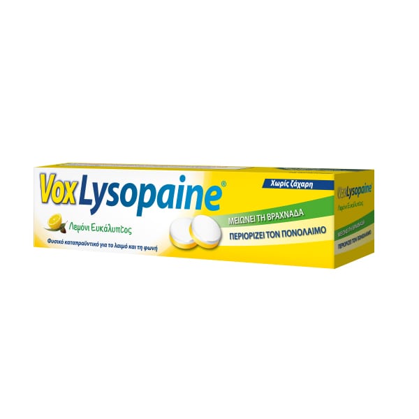 Vox Lysopaine Lemon-Eucalyptus Flavor, 18Pcssanofi