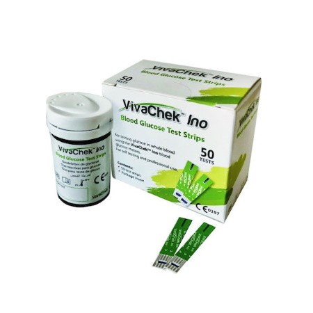 Biomeca Vivachek Ino Blood Sugar Test Strips 50 Pieces