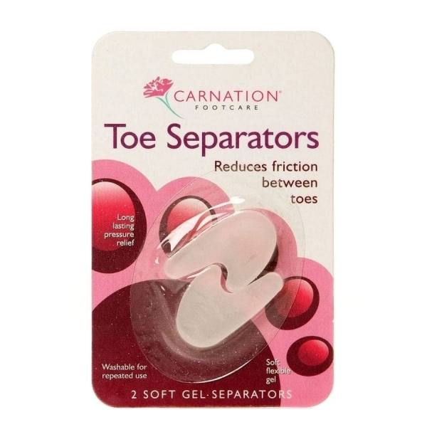 Carnation Toe Separator Reduces Friction Between Toes 2 Pieces