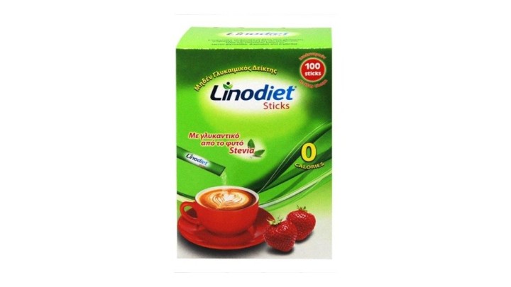 Sweetener Linodiet Sticks With Stevia, 100Pcs 40G
