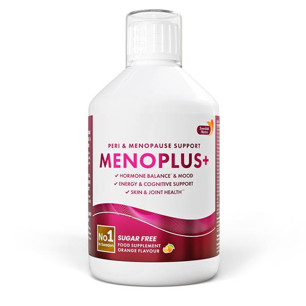 Swedish Nutra Menoplus+ Sugar Free Food Supplement Orange Flavour 500Ml