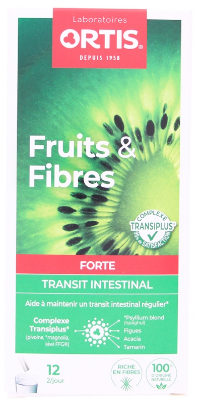 Ortis Fruits & Fibres Transi Sticks 12X