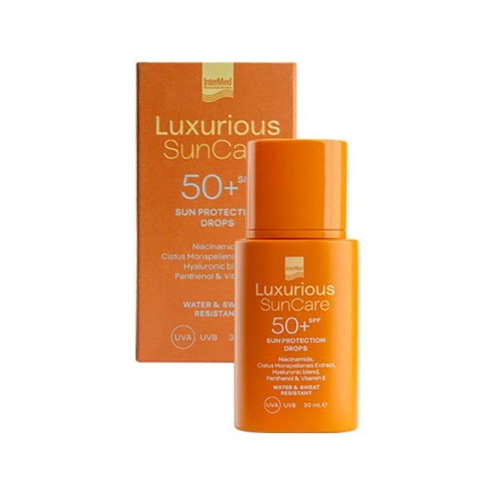 Intermed Luxurious Suncare Sun Protection Drops Sunscreen Face Lotion Spf 50+, 30Mlintermed