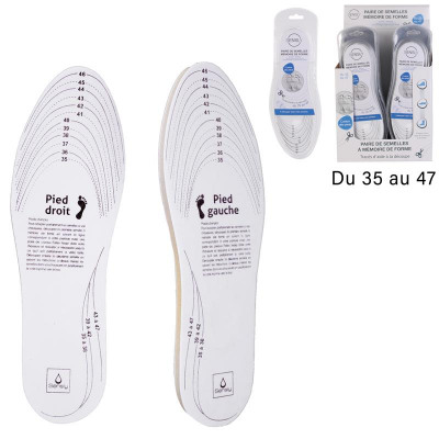 Sensly Comfort Anatomical Memory Foam Insoles 1 Pair