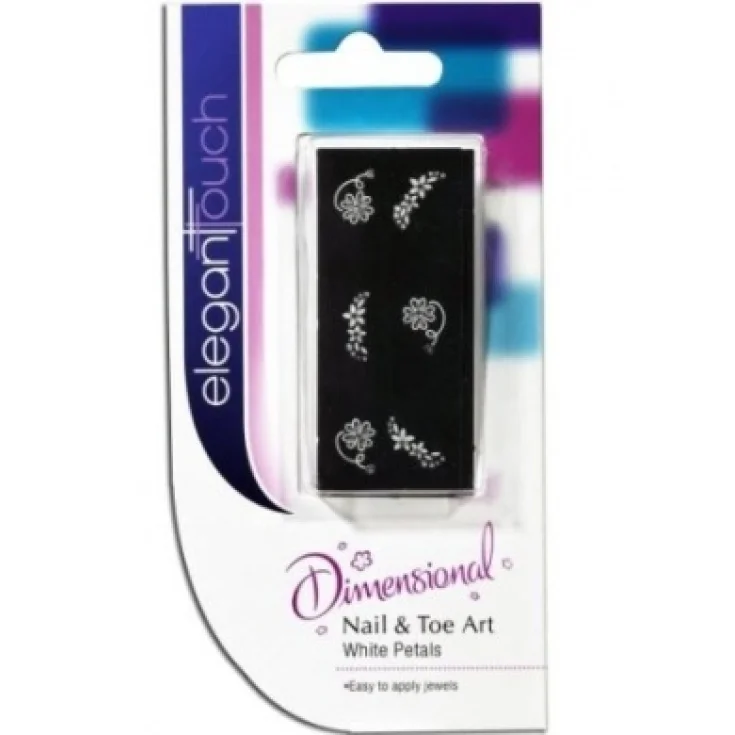 Uragme Elegant Touch Nail & Toe Art Kit White Petals
