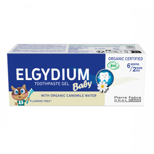 Elgydium Baby Infant Tooth Care Toothpaste Certified Organic For 6 Months 30Ml