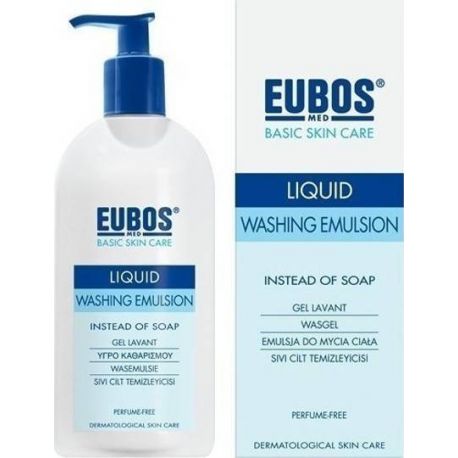 Eubos Liquid Washing Emulsion Blue Perfume Free 400Ml